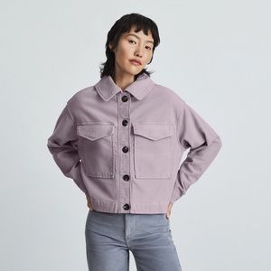 The Moleskin Utility Jacket - Lavender Purple Everlane Size M NWT